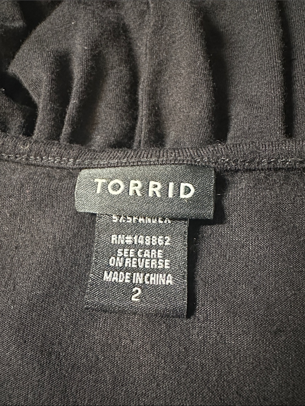 Torrid Babydoll Tank V-neck Criss Cross Sz 2X
Black - Picture 8 of 9